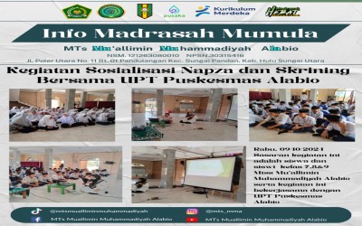 KEGIATAN SOSIALISASI NAPZA DAN SKRINING